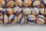 CRF412 15.5 inches 8mm round dyed rain flower stone beads wholesale