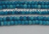 CRF428 15.5 inches 2mm round dyed rain flower stone beads wholesale