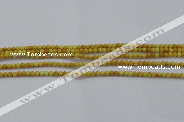 CRF436 15.5 inches 3mm round dyed rain flower stone beads wholesale