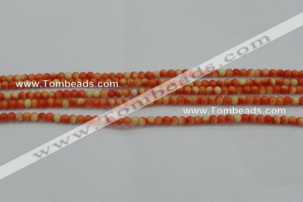 CRF437 15.5 inches 3mm round dyed rain flower stone beads wholesale