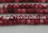 CRF439 15.5 inches 3mm round dyed rain flower stone beads wholesale