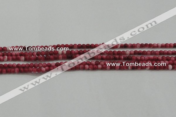 CRF439 15.5 inches 3mm round dyed rain flower stone beads wholesale