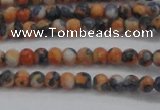 CRF446 15.5 inches 3mm round dyed rain flower stone beads wholesale