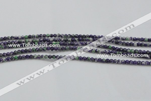 CRF448 15.5 inches 3mm round dyed rain flower stone beads wholesale