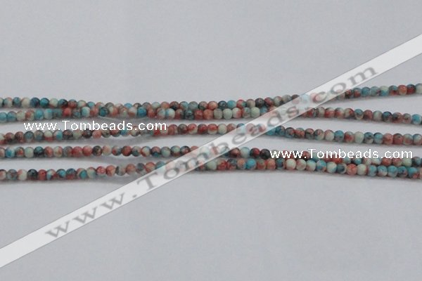 CRF450 15.5 inches 3mm round dyed rain flower stone beads wholesale