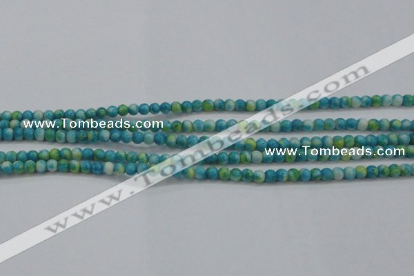 CRF451 15.5 inches 3mm round dyed rain flower stone beads wholesale