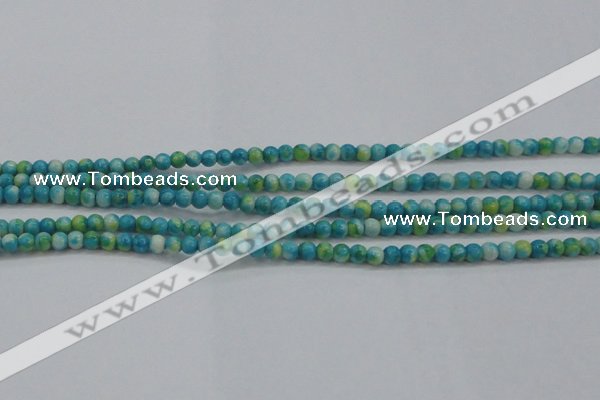 CRF451 15.5 inches 3mm round dyed rain flower stone beads wholesale