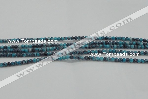 CRF452 15.5 inches 3mm round dyed rain flower stone beads wholesale