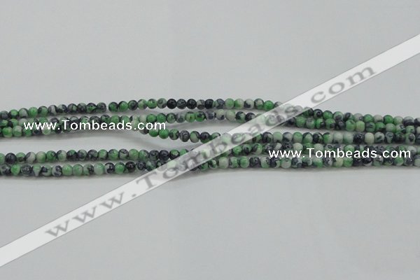 CRF453 15.5 inches 3mm round dyed rain flower stone beads wholesale