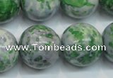 CRF50 15.5 inches 20mm round dyed rain flower stone beads wholesale