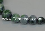 CRF51 15.5 inches multi sizes round dyed rain flower stone beads wholesale