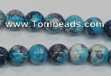 CRF58 15.5 inches 10mm round dyed rain flower stone beads wholesale