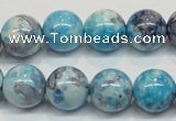 CRF60 15.5 inches 14mm round dyed rain flower stone beads wholesale