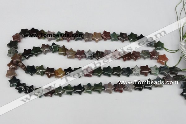 CRG03 15.5 inches 12*12mm star Indian agate gemstone beads wholesale