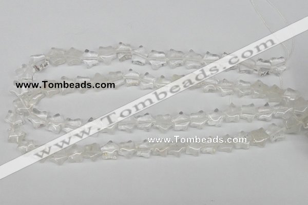 CRG08 15.5 inches 12*12mm star white crystal gemstone beads wholesale