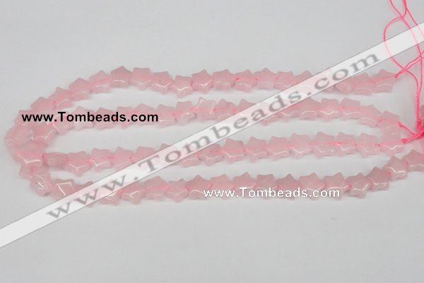 CRG11 15.5 inches 12*12mm star rose quartz gemstone beads wholesale