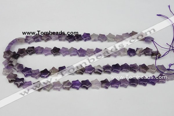 CRG12 15.5 inches 12*12mm star amethyst gemstone beads wholesale