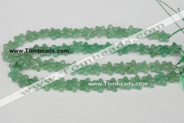 CRG15 15.5 inches 16*16mm star green aventurine gemstone beads