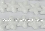 CRG20 15.5 inches 16*16mm star white agate gemstone beads wholesale