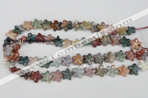 CRG22 15.5 inches 16*16mm star ocean agate gemstone beads wholesale
