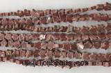 CRG36 15.5 inches 6mm flat star gemstone beads wholesale