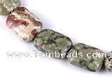 CRH07 different sizes rectangle natural rhyolite bead Wholesale