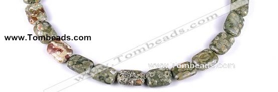 CRH07 different sizes rectangle natural rhyolite bead Wholesale