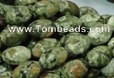 CRH105 15.5 inches 10*14mm rice rhyolite beads wholesale