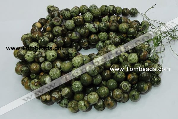 CRH112 15.5 inches 12mm round rhyolite beads wholesale