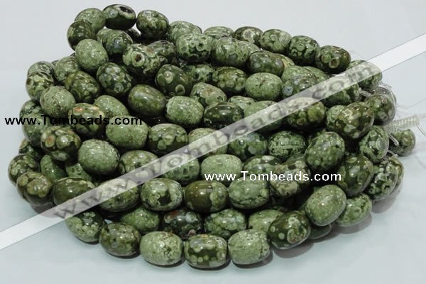 CRH16 15.5 inches 16*20mm egg-shaped rhyolite beads wholesale