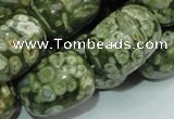 CRH17 15.5 inches 18*24mm egg-shaped rhyolite beads wholesale