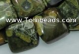 CRH19 15.5 inches 20*20mm square rhyolite beads wholesale