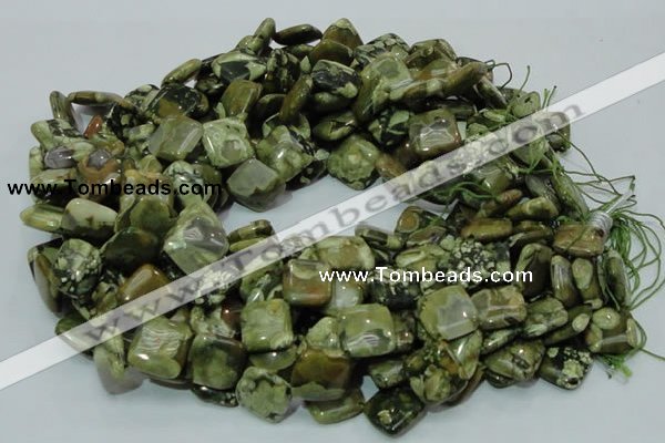 CRH21 15.5 inches 15*15mm rhombic rhyolite beads wholesale