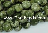 CRH35 15.5 inches 10mm flat round rhyolite beads wholesale