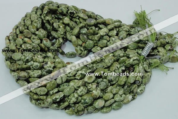 CRH42 15.5 inches 8*12mm oval rhyolite beads wholesale