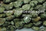 CRH47 15.5 inches 8*12mm flat teardrop rhyolite beads wholesale