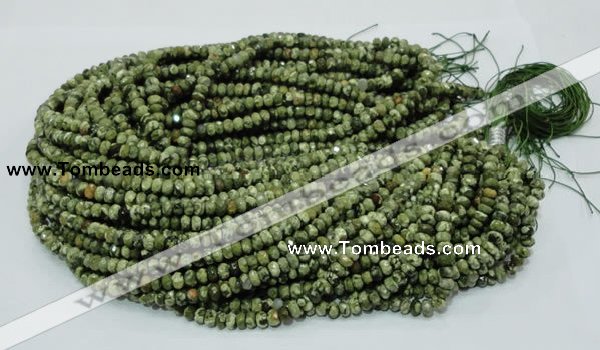 CRH51 15.5 inches 4*6mm faceted rondelle rhyolite beads wholesale