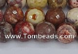 CRH521 15.5 inches 10mm faceted round rhyolite gemstone beads