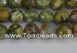 CRH527 15.5 inches 6mm faceted round rhyolite beads wholesale