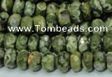 CRH53 15.5 inches 6*10mm faceted rondelle rhyolite beads wholesale