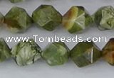 CRH543 15.5 inches 10mm faceted nuggets rhyolite beads wholesale