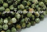 CRH56 15.5 inches 8mm faceted round rhyolite beads wholesale