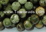 CRH58 15.5 inches 12mm faceted round rhyolite beads wholesale