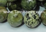 CRH61 15.5 inches 20mm faceted round rhyolite beads wholesale