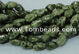 CRH62 15.5 inches 6*8mm faceted teardrop rhyolite beads wholesale