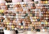 CRH620 15 inches 4mm round red rabbit hair quartz beads wholesale