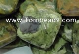 CRH76 15.5 inches 25*25mm faceted rhombic rhyolite beads wholesale