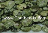 CRH89 15.5 inches 10*14mm faceted oval rhyolite beads wholesale