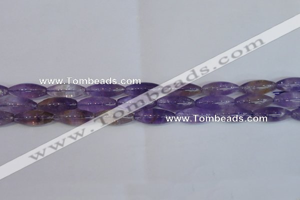 CRI100 15.5 inches 12*30mm rice natural ametrine gemstone beads