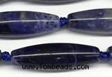 CRI165 15 inches 9*30mm rice sodalite gemstone beads